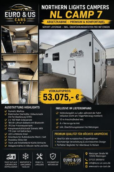 Northern Lights Campers Camp 7 Bad Solar Lifpo Markese Fahrrad