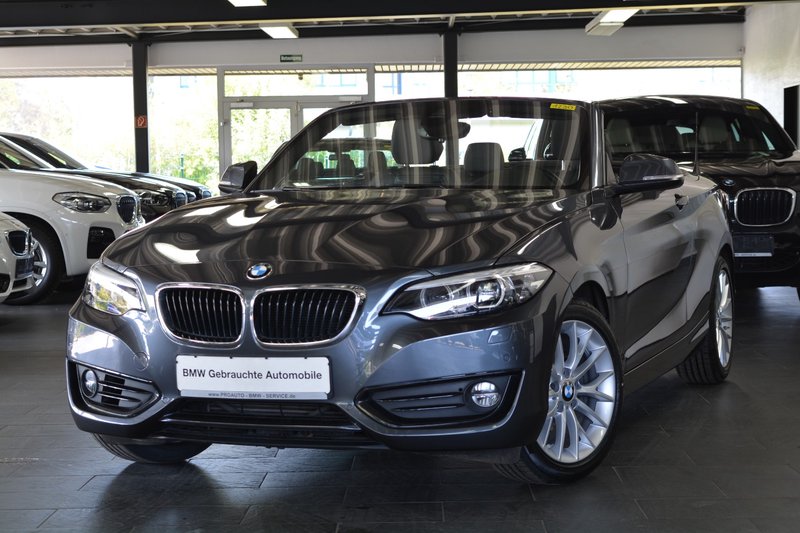 BMW 218 i Cabrio Advantage LED/NAVI/LEDER/HARMAN KARDON
