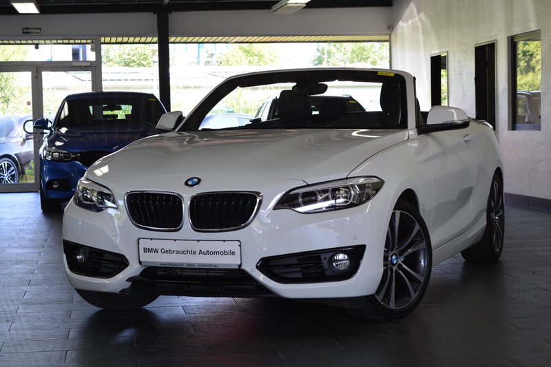 BMW 218i Sport Line Cabriolet ELEKTR.SITZE/M SPORT FAHRWERK/TEMPOMAT/SITZHEIZUNG