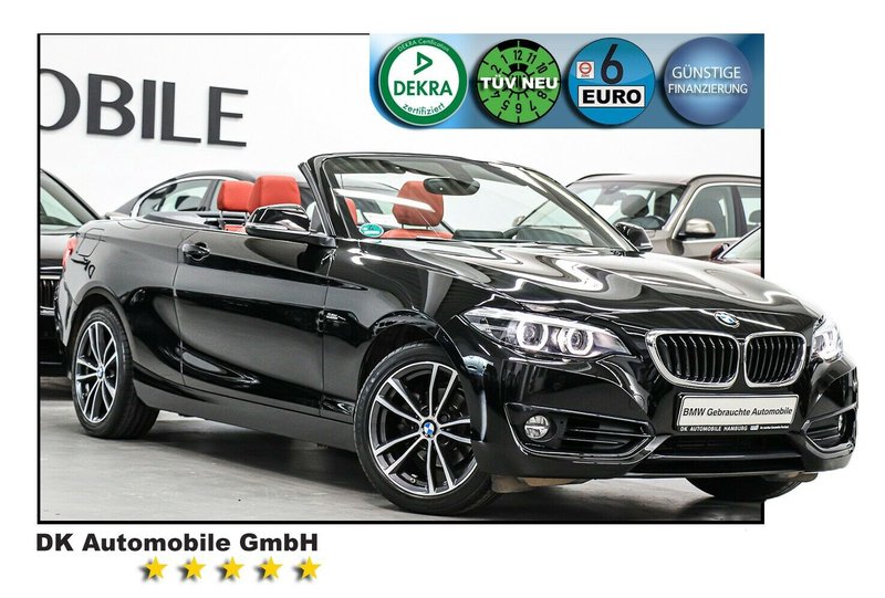 BMW 218 i Cabrio Aut./SPORT LINE/HARMAN/KAMERA/LED/