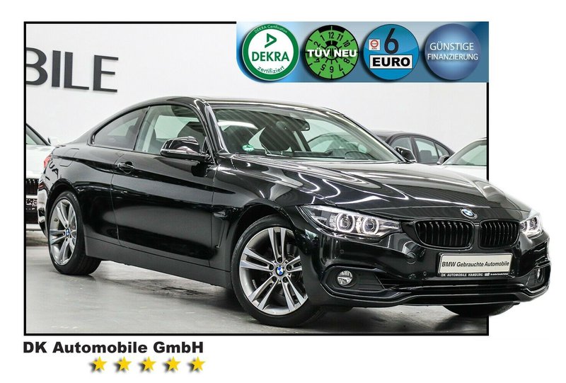 BMW 420i Coupé Sport-Aut /SPORT LINE/ALARM/GLASDACH/