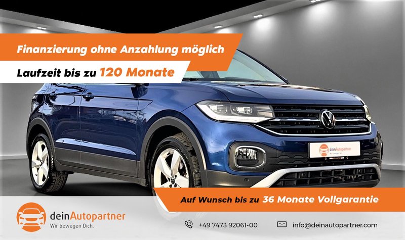 Volkswagen T-Cross 1.0 TSI Style Navi LED Klimaa. Apple.C. DAB APS
