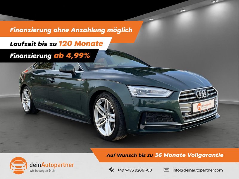 Audi A5 Sportback 2,0 TFSI S line/AHK/STANDHZ/LEDER/