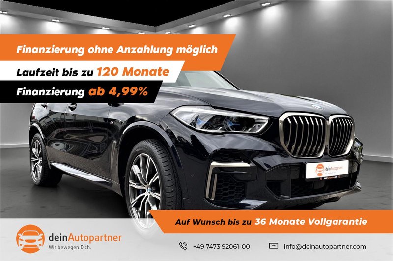 BMW X5 M50i Leder Soft Laser AHK HuD H&K StandHzg. Pano
