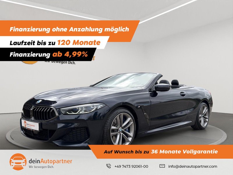 BMW 840d xDrive Cabrio M Sport LEDER/LASER/ACC/SURROUND VIEW/HUD/VIRTUAL COCKPIT