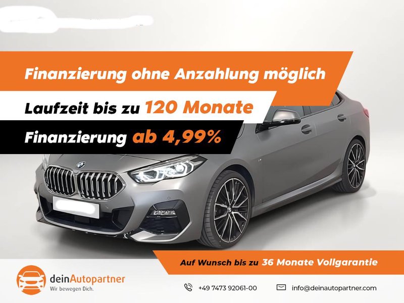 BMW 218 i Gran Coupe M SPORT ACC/NAVI/LEDER/PANO/RFK