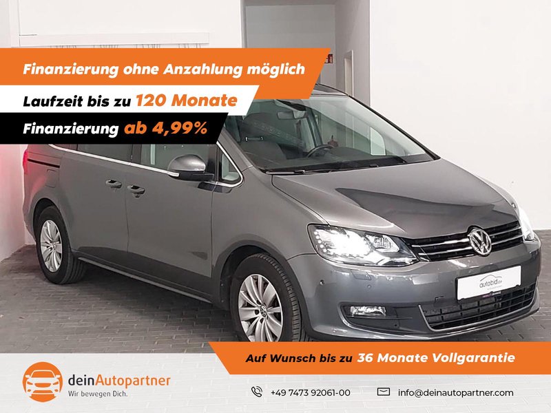 Volkswagen Sharan Comf. 1.4 TSI 7Si Navi AHK Pano StandHzg. ACC