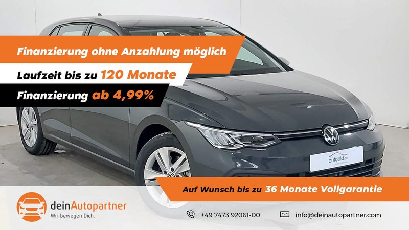 Volkswagen Golf 1,5 TSI VIII Life /LED/ACC/DAB/RFK