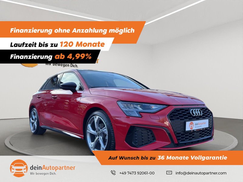 Audi A3 Sportback 30 TDI S line NAVI/LED/LEDER/PANO/STHZ/ACC/VIRTUAL COCKPIT