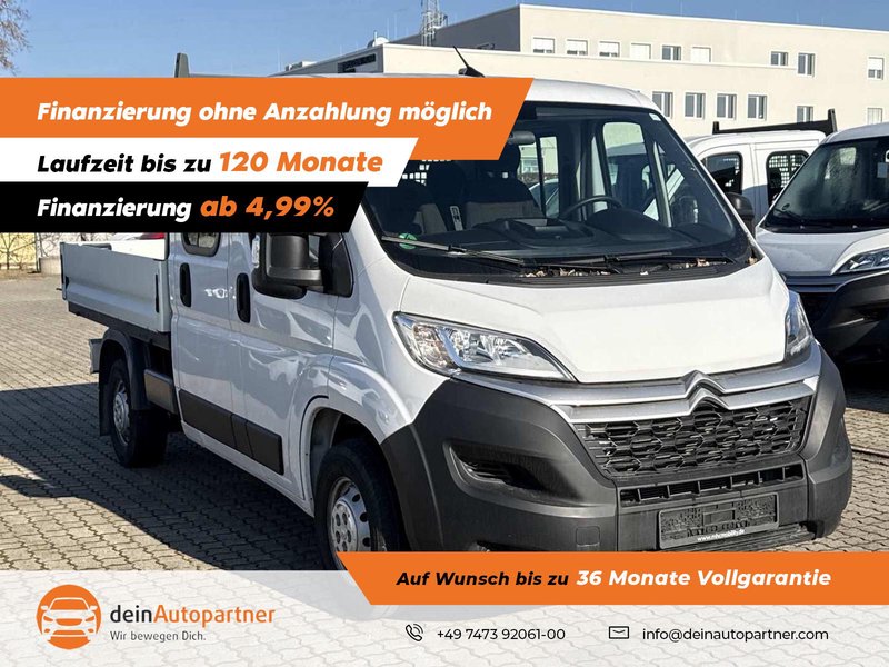 Citroën Jumper Pritsche 2.2 BlueHDi Doppelkabine 7-Sitzer/Klima/AHK/DAB/Tempomat