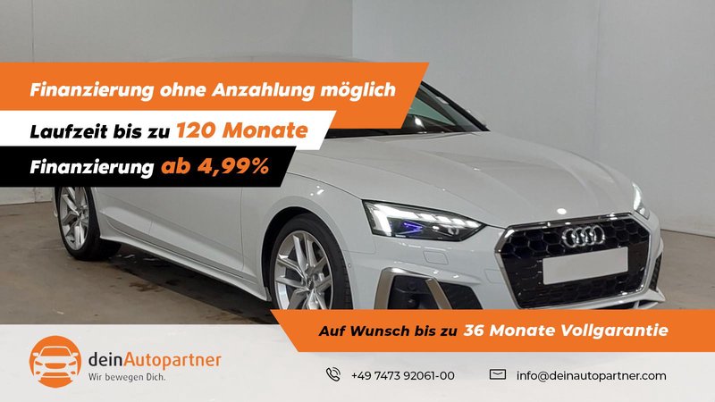 Audi A5 Sportback 40 g-tron S line LED/LEDER/HUD/ACC/LANE/360° KAMERA