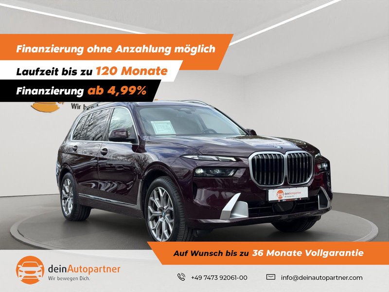 BMW X7 xDrive 40 d LED/LEDER/HUD/PANO/RFK/SIDE/LANE/7-SITZER/ UVP 108,769.34