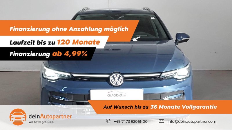 Volkswagen Golf VIII Variant LED HUD PANO AHK ACC SIDE MASSAGE LANE RFK 1.5 eTSI Style