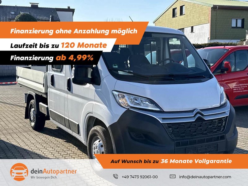 Citroën Jumper Pritsche 2.2 BlueHDi Doppelkabine 7-Sitzer/Klima/AHK/DAB/Tempomat