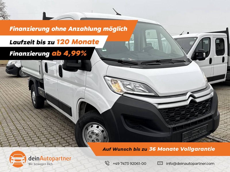 Citroën Jumper Pritsche 2.2 BlueHDi Doppelkabine 7-Sitzer/Klima/AHK/DABTempomat
