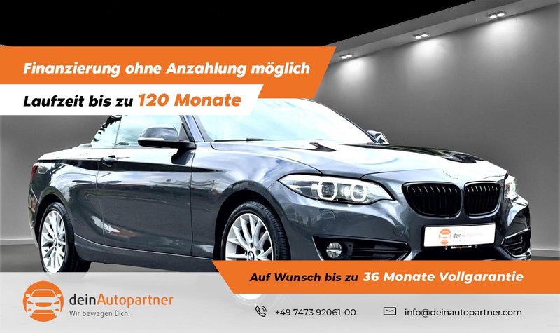 BMW 218 i Cabrio Sport Line NAVI/LED/LEDER/PDC