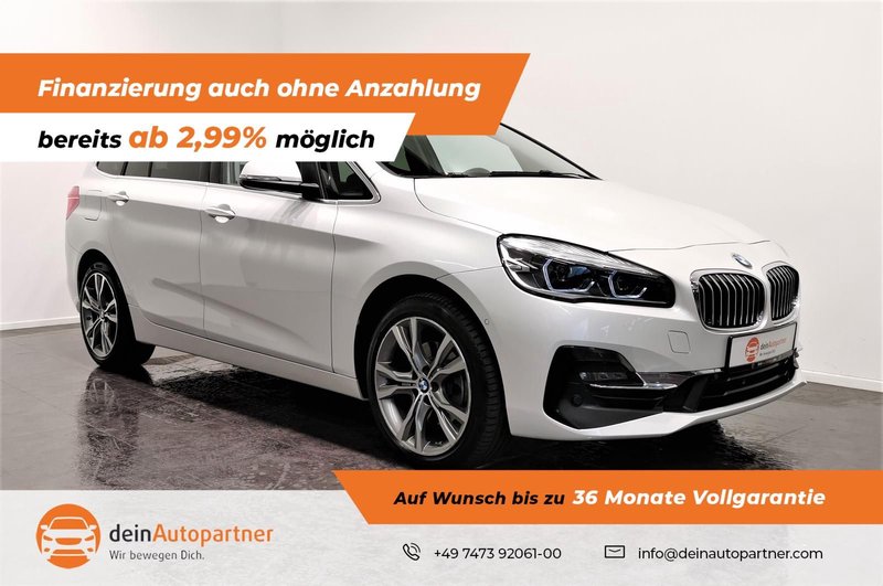 BMW 218i GT Luxury 7 Sitze Leder AHK Navi LED Busin.
