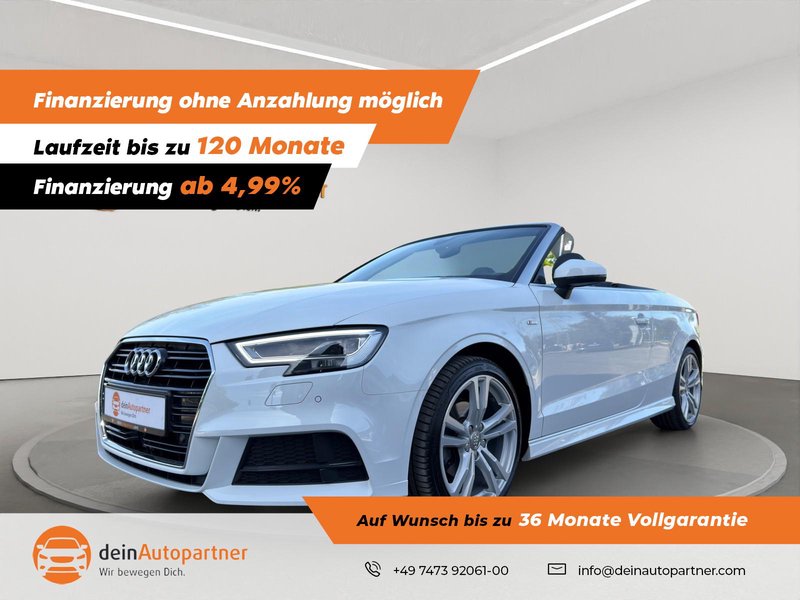 Audi A3 Cabriolet sport 2,0 TDI S line LEDER/NAVI/LED/RFK/Bang&Olufsen